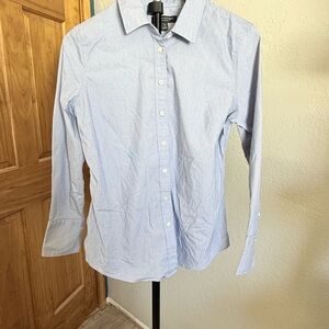 Banana Republic Riley Tailored Fit Shirt | Blue | 6 Petite